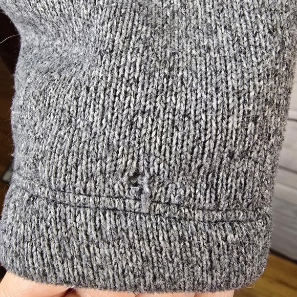 The North Face Heather Gray Zip-Up Jacket Womens Size Medium Fleece - Picture 4 of 5